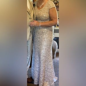 David’s Bridal, Champagne color, Size 12, Mother of the Bride dress.